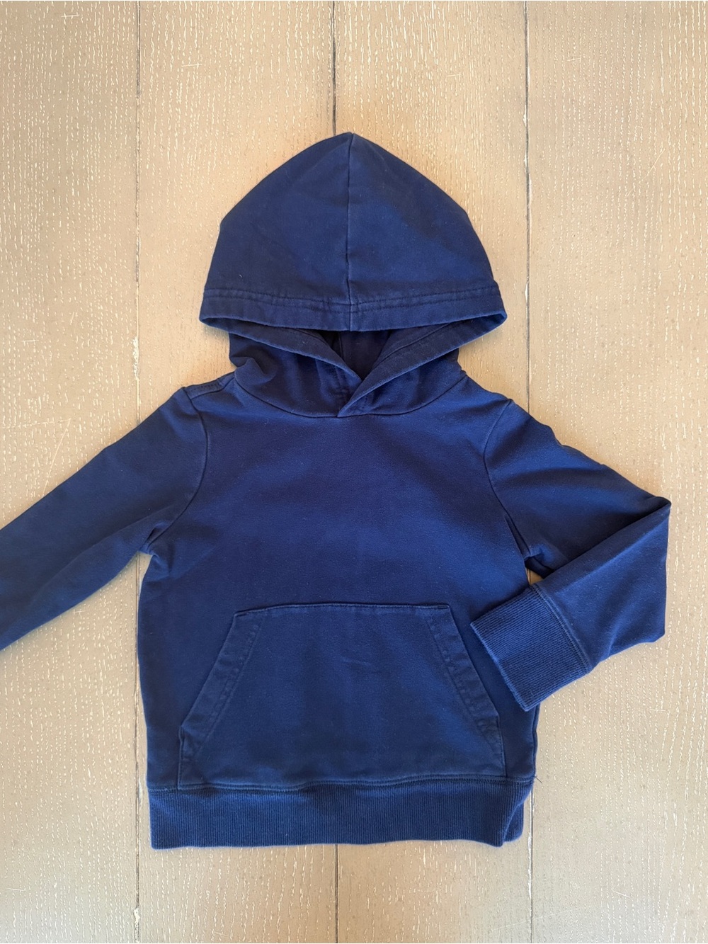 Primary Kids Navy Blue Hoodie Long Sleeve Pocket Sweatshirt Size 2 Toddler Boy